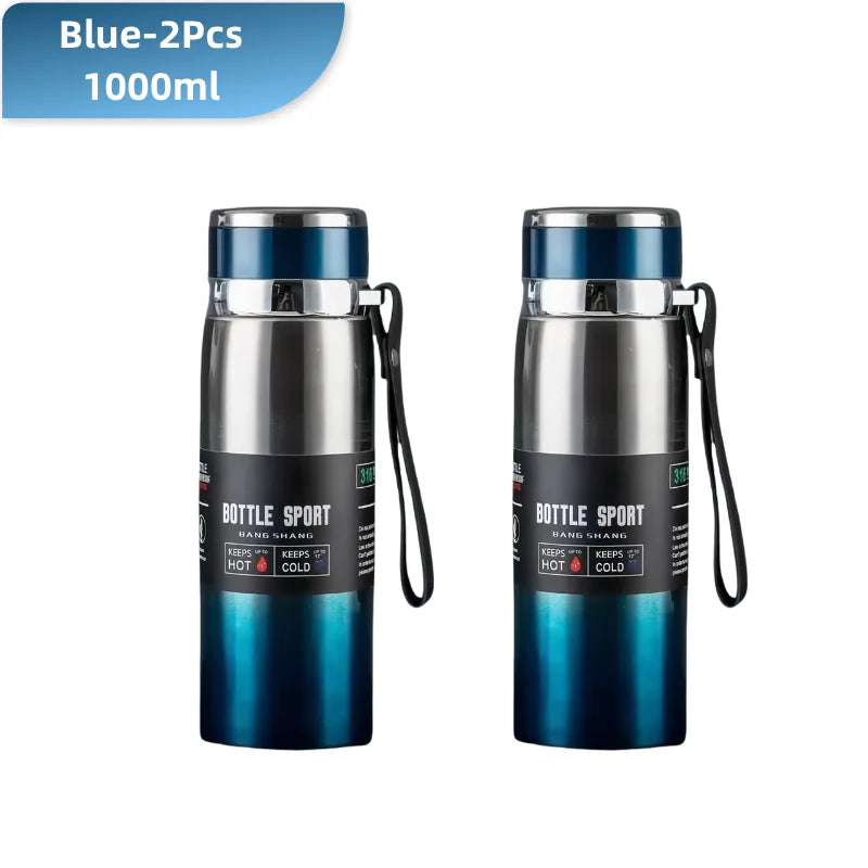 1L Thermal Water Bottle Keep Cold and Hot Water Bottle Thermos for Water Tea Coffee Vacuum Flasks Stainless Steel Thermos Bottle