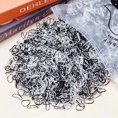 1000Pcs/Pack Girls Colorful Small Disposable Rubber Bands Gum for Ponytail Hold Scrunchie Hair Bands Fashion Hair Accessories