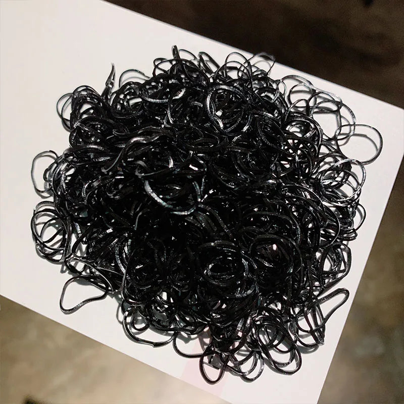 1000Pcs/Pack Girls Colorful Small Disposable Rubber Bands Gum for Ponytail Hold Scrunchie Hair Bands Fashion Hair Accessories