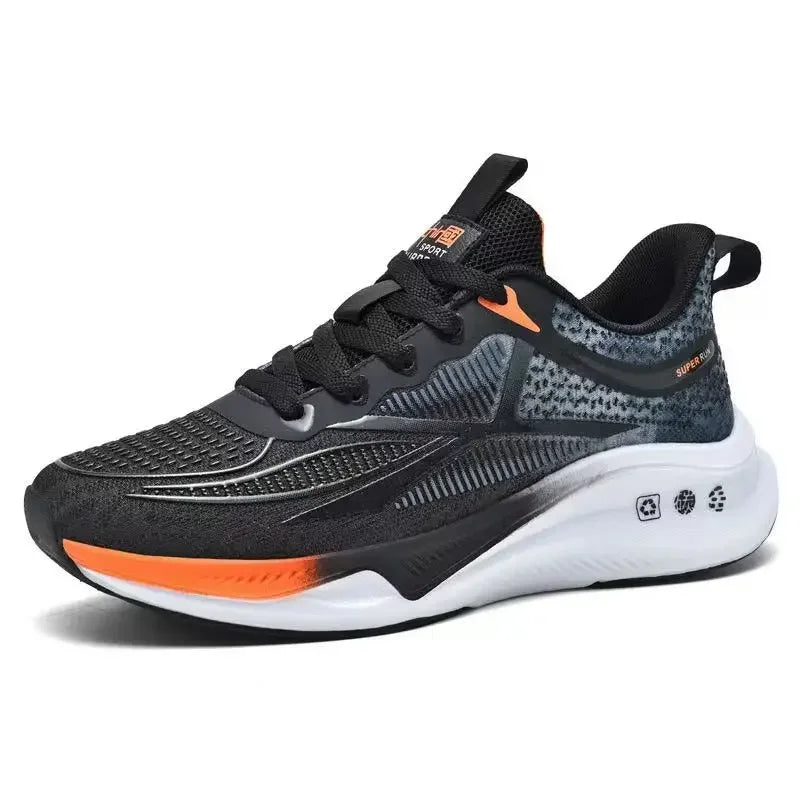 Elevate Your Comfort with Lightweight Lace-Up Men's Running & Walking Sneakers - Breathable & Stylish Tennis Shoes
