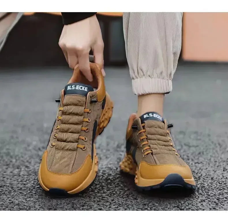 2025 Men's Casual Platform Sneakers - Stylish & Comfortable Plus Size 43-44