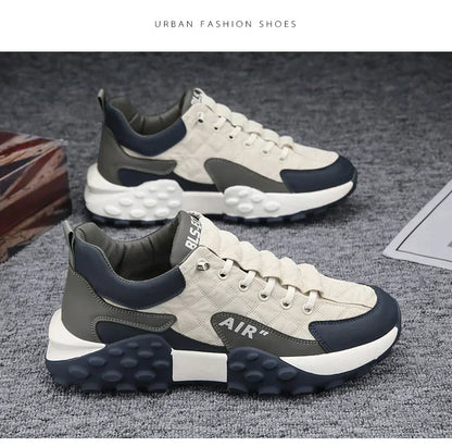 2025 Men's Casual Platform Sneakers - Stylish & Comfortable Plus Size 43-44