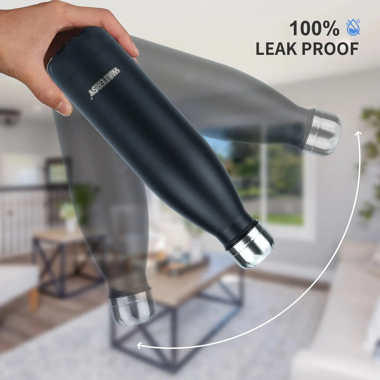 500Ml Stainless Steel Water Bottle Insulated Vacuum Flask Double Wall Thermal Cup Keep Cold Hot Sports Kettle Gift for Friends
