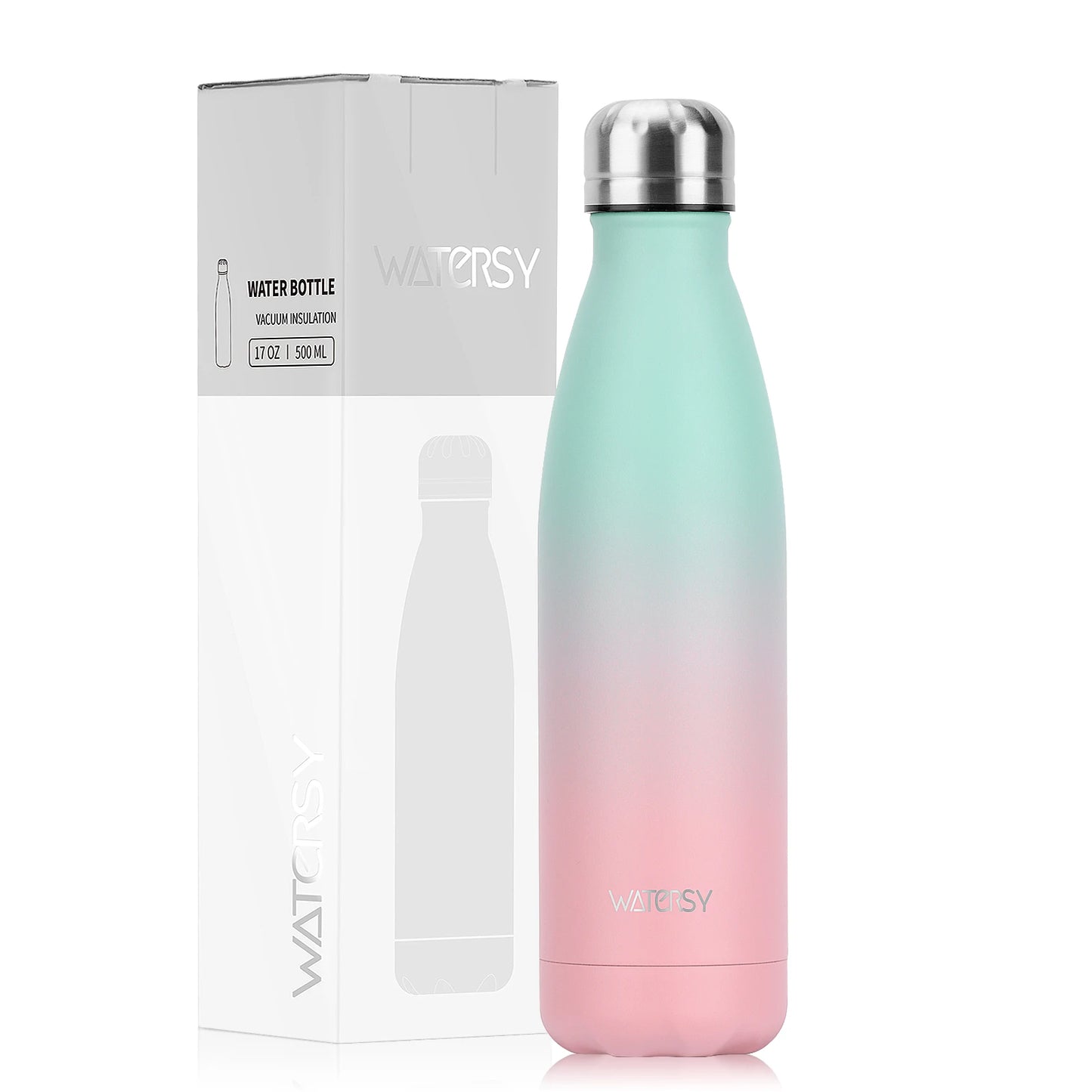 500Ml Stainless Steel Water Bottle Insulated Vacuum Flask Double Wall Thermal Cup Keep Cold Hot Sports Kettle Gift for Friends