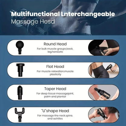 Ultimate Electric Percussion Massage Gun for Deep Tissue Relief - Perfect for Neck, Back, and Shoulder Muscle Relaxation
