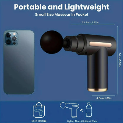 Ultimate Electric Percussion Massage Gun for Deep Tissue Relief - Perfect for Neck, Back, and Shoulder Muscle Relaxation