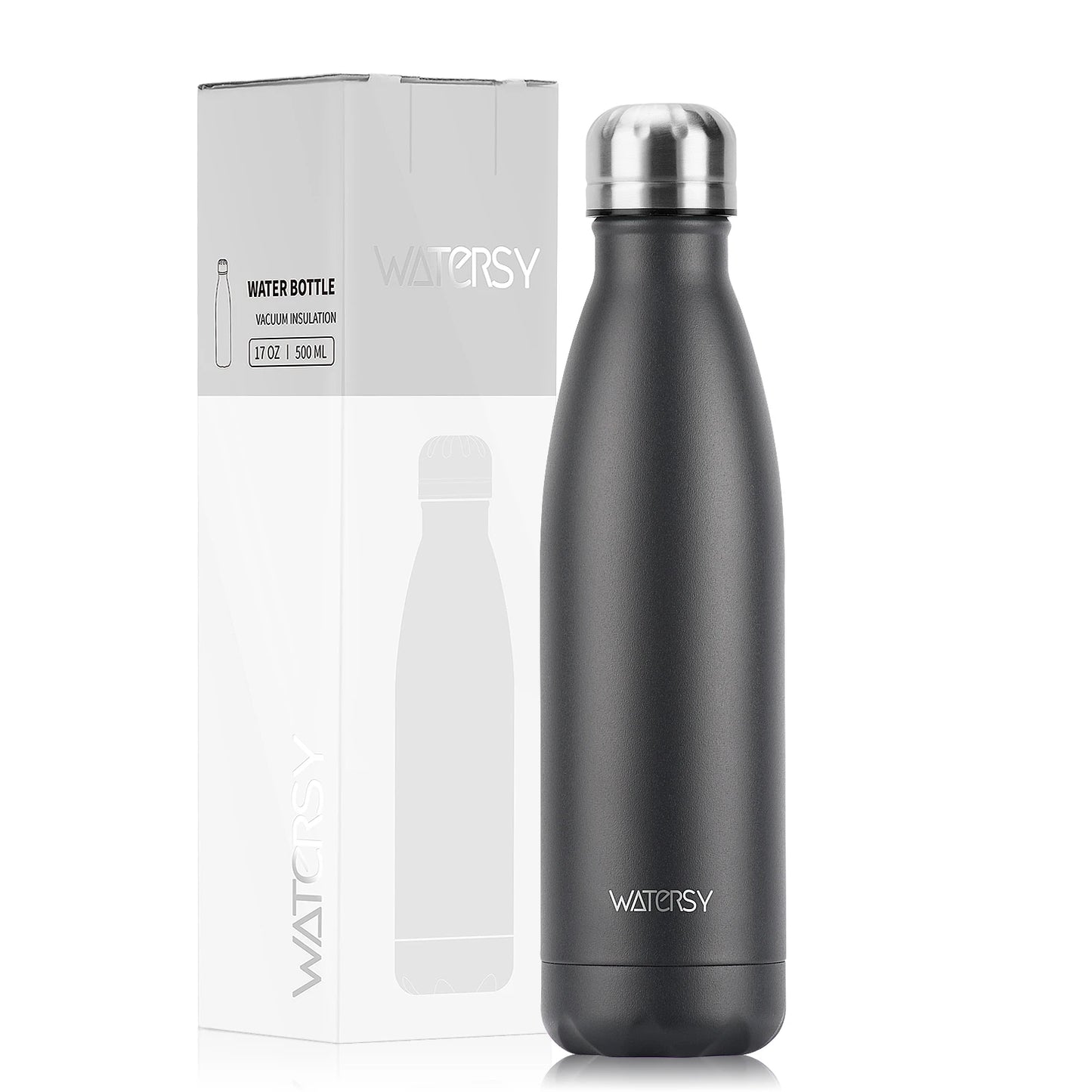 500Ml Stainless Steel Water Bottle Insulated Vacuum Flask Double Wall Thermal Cup Keep Cold Hot Sports Kettle Gift for Friends
