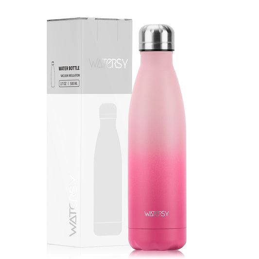 500Ml Stainless Steel Water Bottle Insulated Vacuum Flask Double Wall Thermal Cup Keep Cold Hot Sports Kettle Gift for Friends