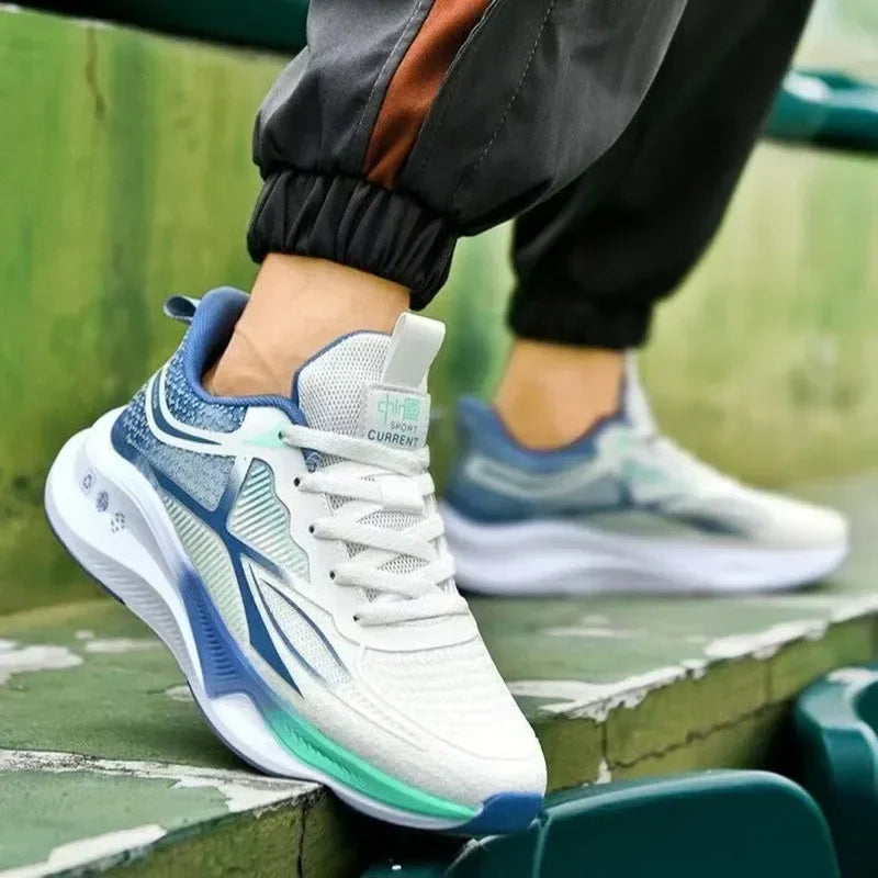Elevate Your Comfort with Lightweight Lace-Up Men's Running & Walking Sneakers - Breathable & Stylish Tennis Shoes