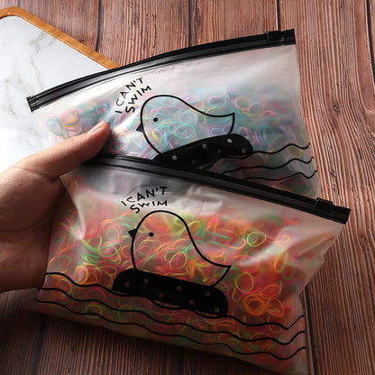 Vibrant 1000/2000 Pcs Colorful Disposable Rubber Hair Bands - Perfect Ponytail Holders for Kids!