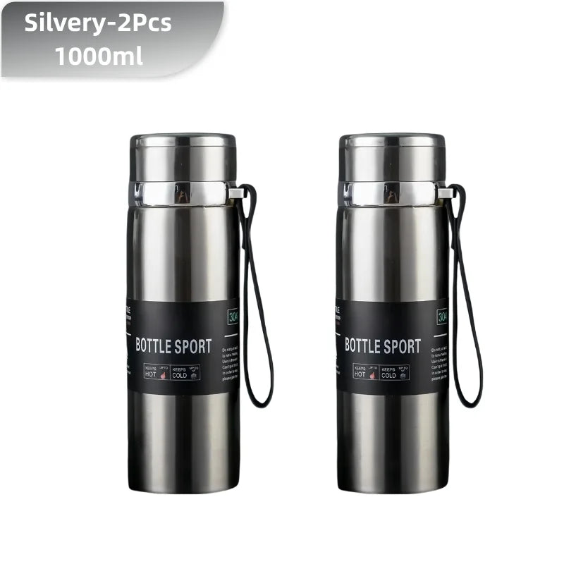 1L Thermal Water Bottle Keep Cold and Hot Water Bottle Thermos for Water Tea Coffee Vacuum Flasks Stainless Steel Thermos Bottle