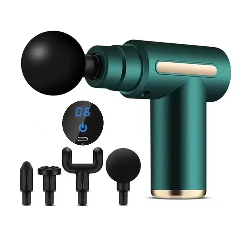 Experience Ultimate Muscle Relief with Our Powerful Electric Percussion Massager Gun - Your Go-To Fitness Companion for Neck, Back, and Shoulder Relaxation