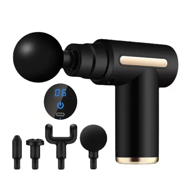 Experience Ultimate Muscle Relief with Our Powerful Electric Percussion Massager Gun - Your Go-To Fitness Companion for Neck, Back, and Shoulder Relaxation