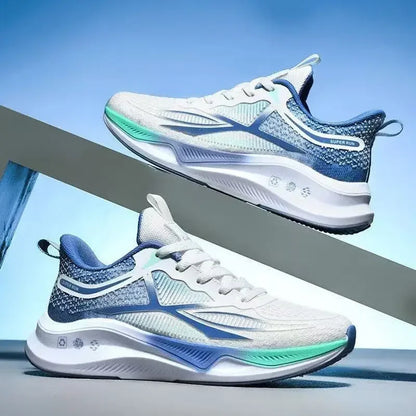 Elevate Your Comfort with Lightweight Lace-Up Men's Running & Walking Sneakers - Breathable & Stylish Tennis Shoes